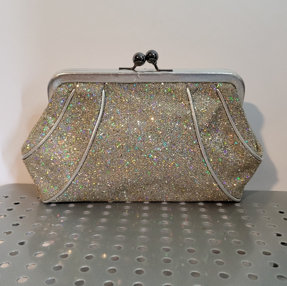 NINEWEST Silver Sparkle Clutch - Picture 2 of 8